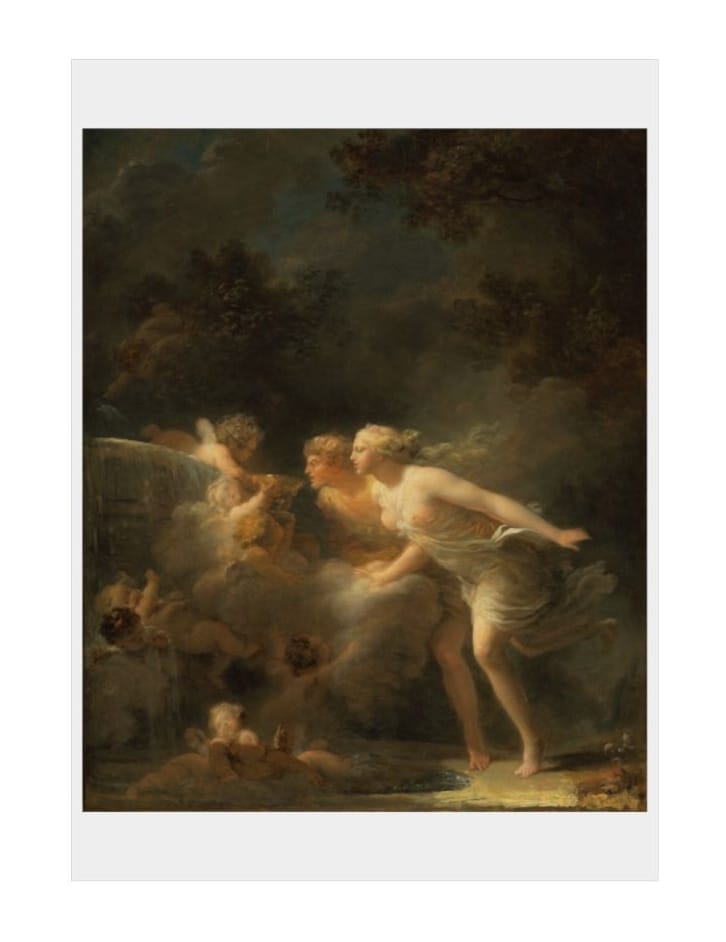 Art Print Open Edition, Artist Jean Honore Fragonard, Artwork 