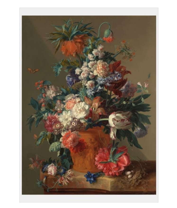 Art Print Open Edition, Artist Jan Van Huysum, Artwork 