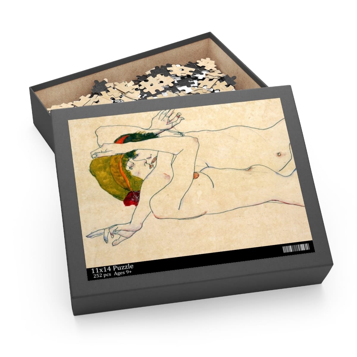 Art Puzzle 120 Pieces, Artist Egon Schiele, Artwork 
