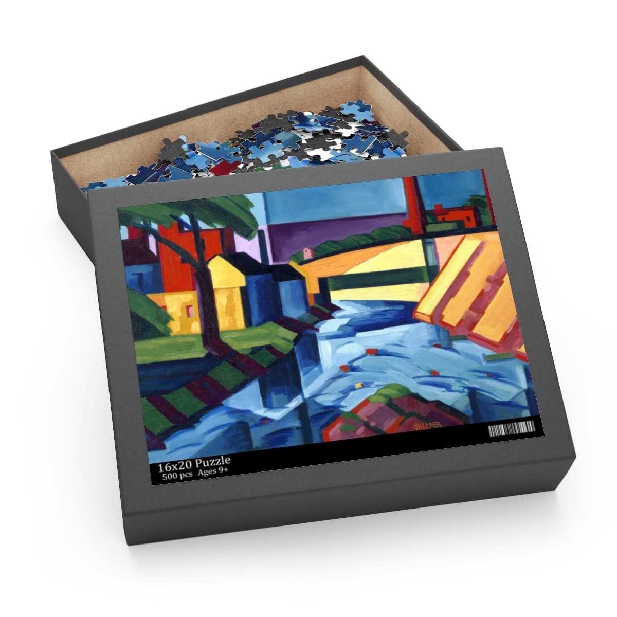 Art Puzzle 500 Pieces, Artist Oscar Bluemner, Artwork 