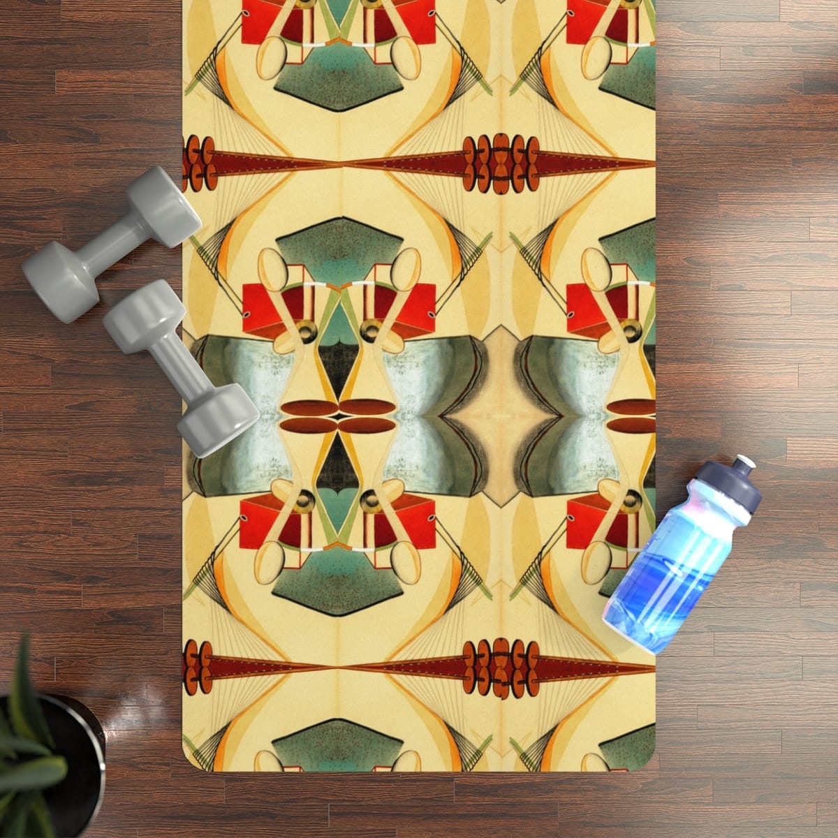 Art Rubber Yoga Mat, Artist Andree Rexroth, Artwork 