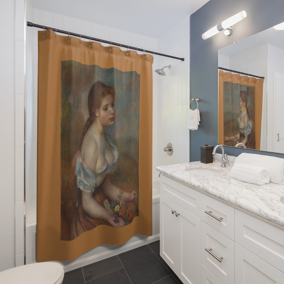 Art Shower Curtain, Artist Pierre Auguste Renoir, Artwork 