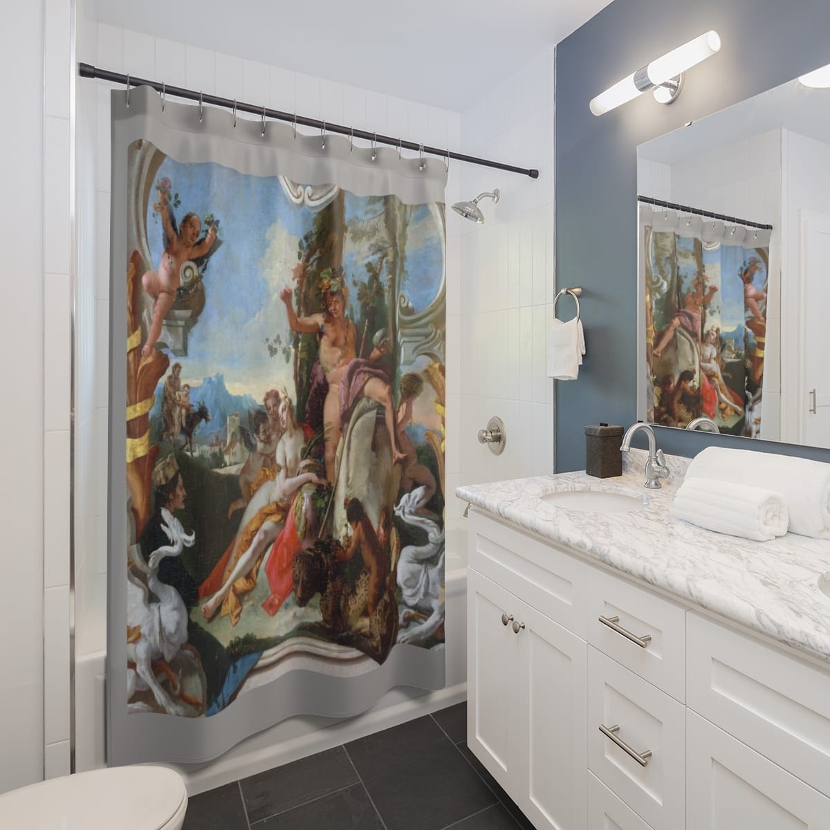 Art Shower Curtain, Artist Giovanni Battista Tiepolo, Artwork 