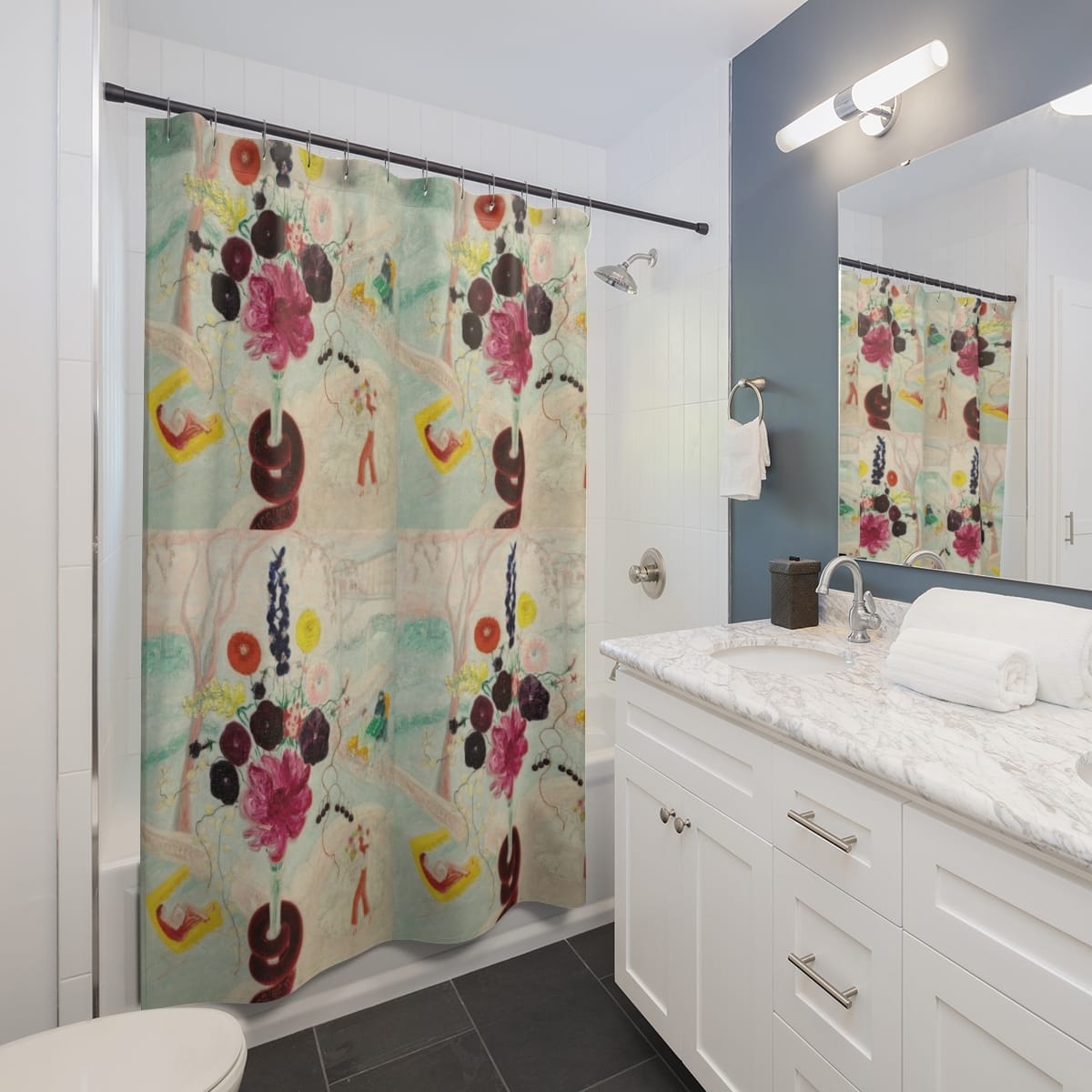 Art Shower Curtain, Artist Florine Stettheimer, Artwork 