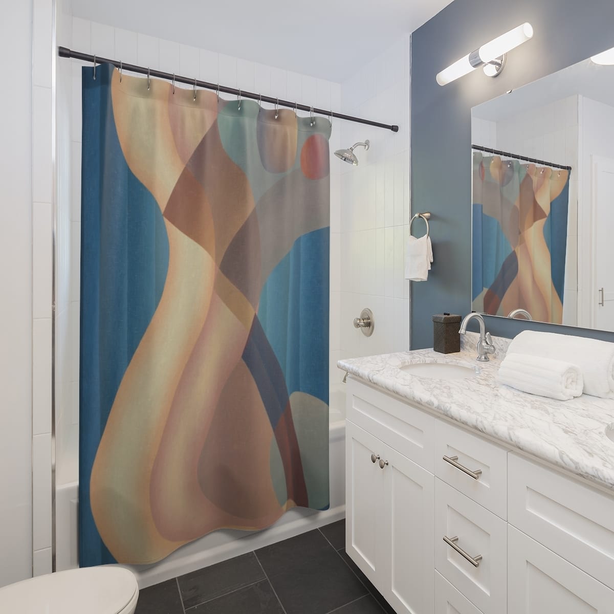 Art Shower Curtain, Artist Stuart Walker, Artwork 