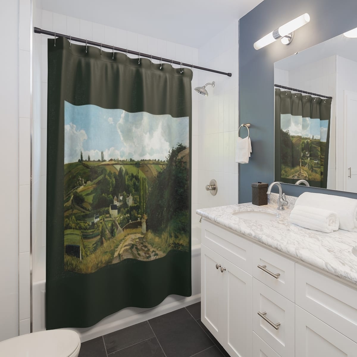 Art Shower Curtain, Artist Camille Pissarro, Artwork 