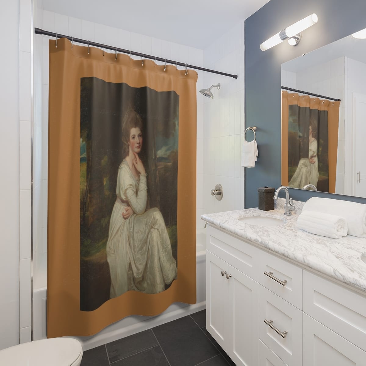 Art Shower Curtain, Artist George Romney, Artwork 