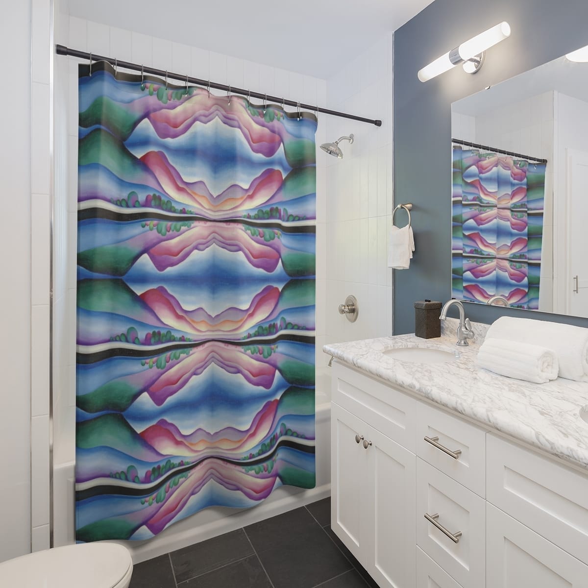 Art Shower Curtain, Artist Georgia Okeeffe, Artwork 