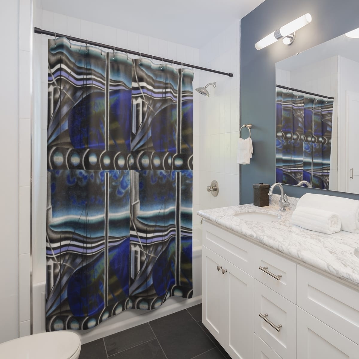 Art Shower Curtain, Artist Joseph Stella, Artwork 