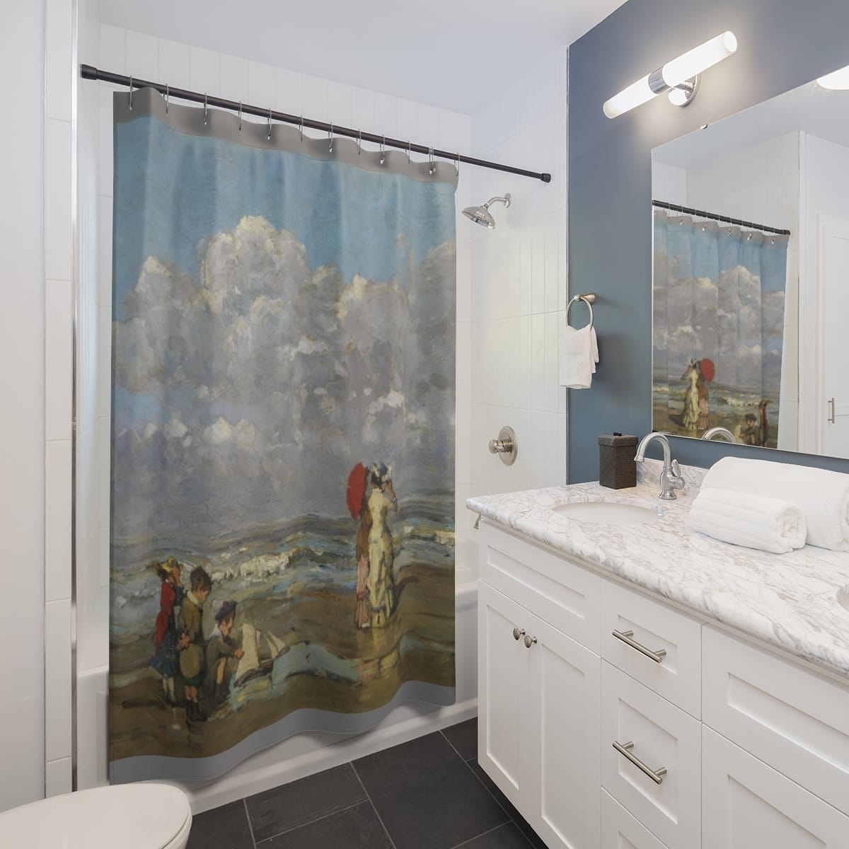 Art Shower Curtain, Artist Pericles Pantazis, Artwork 