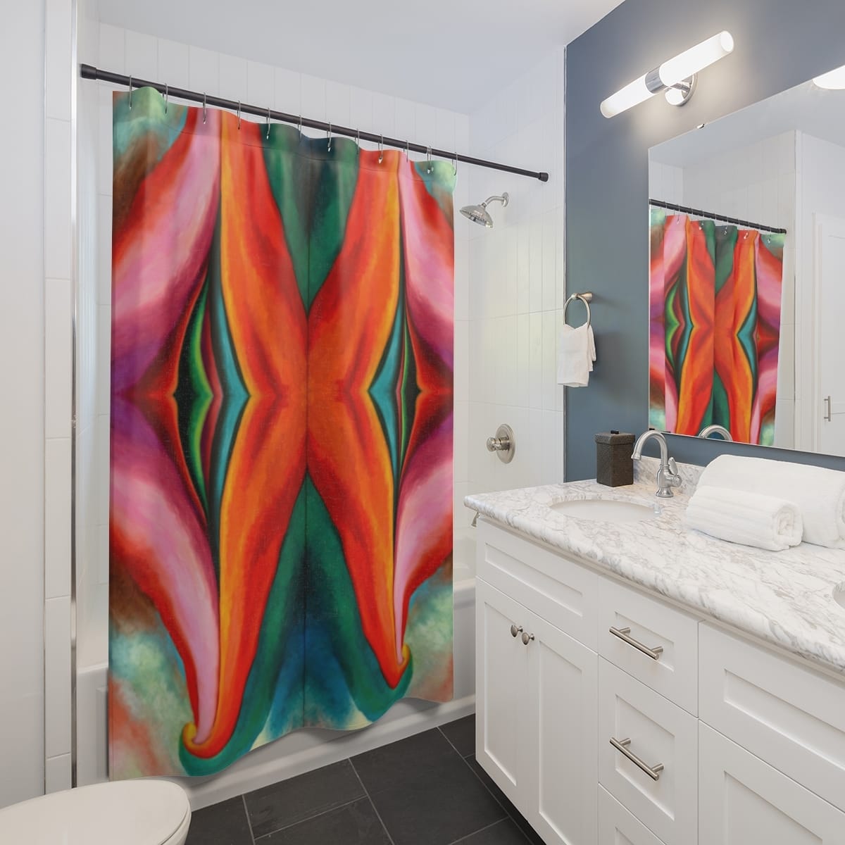 Art Shower Curtain, Artist Georgia Okeeffe, Artwork 