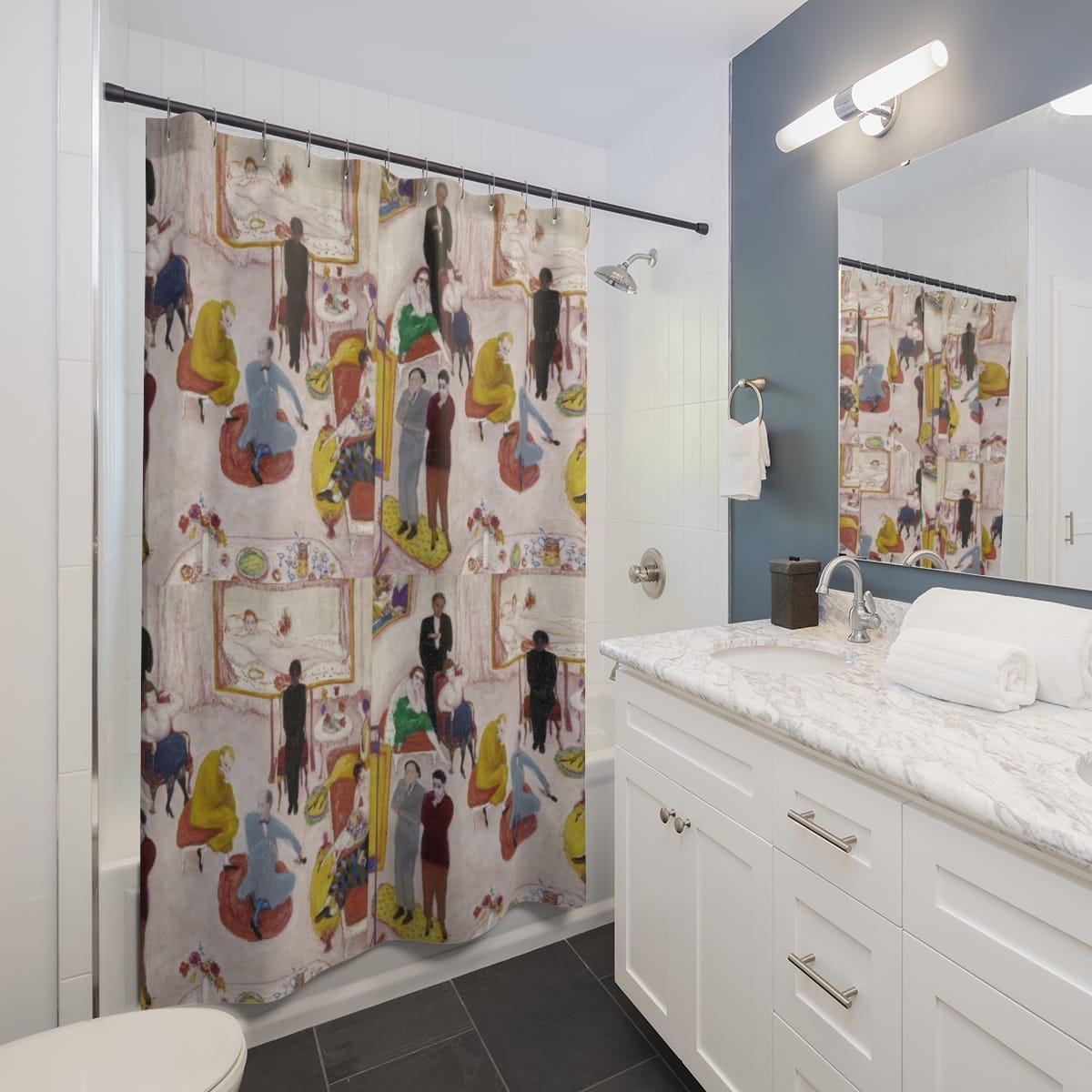 Art Shower Curtain, Artist Florine Stettheimer, Artwork 