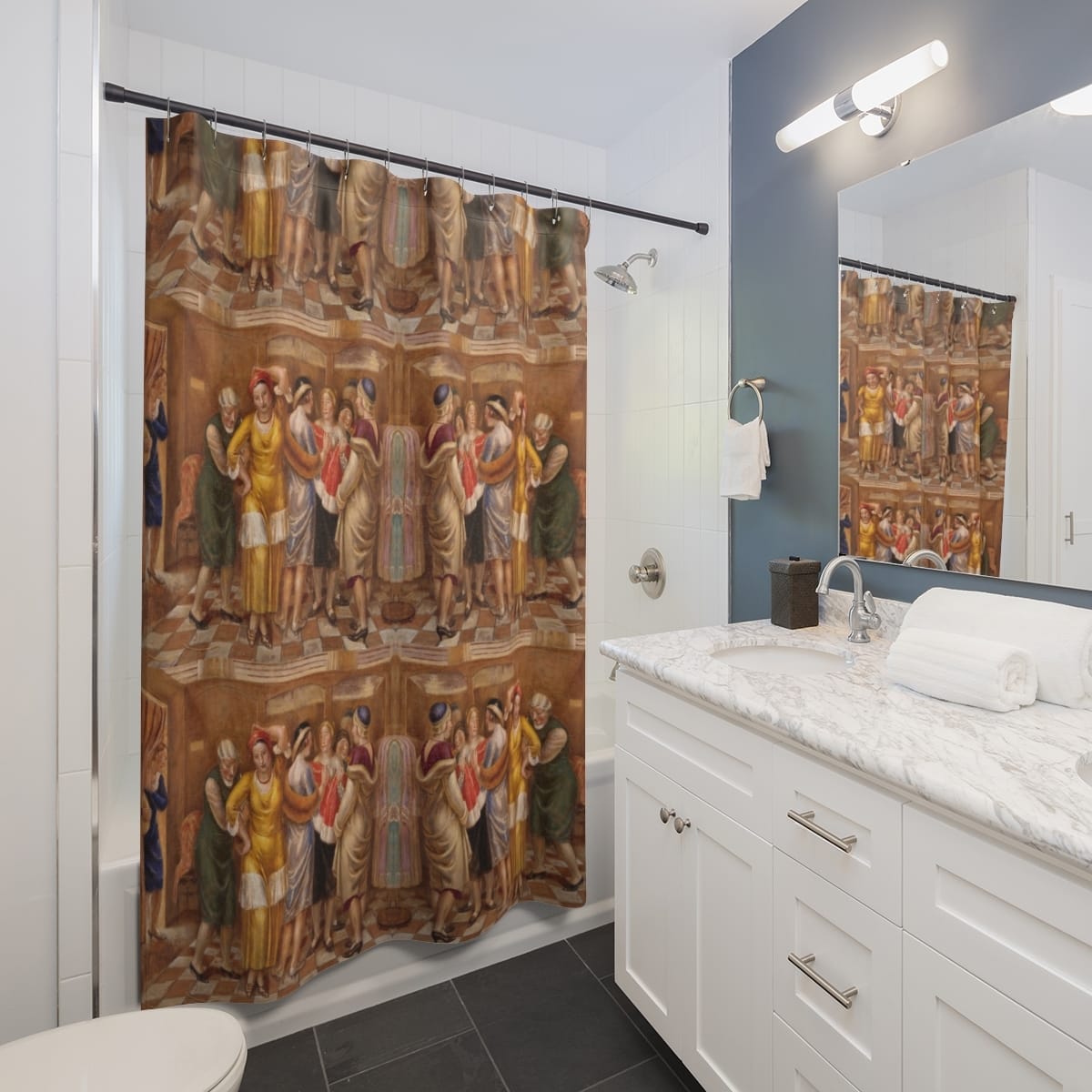 Art Shower Curtain, Artist Kenneth Hayes Miller, Artwork 