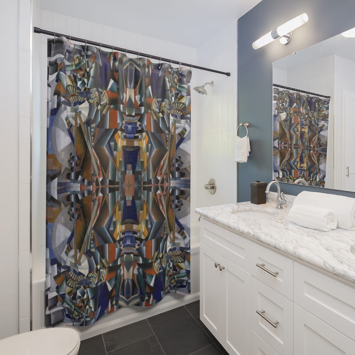 Art Shower Curtain, Artist Kazimir Malevich, Artwork 