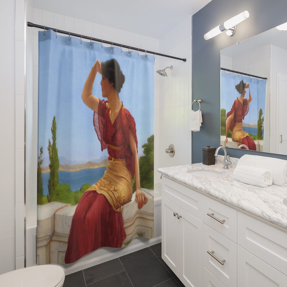 Art Shower Curtain, Artist John William Godward, Artwork 