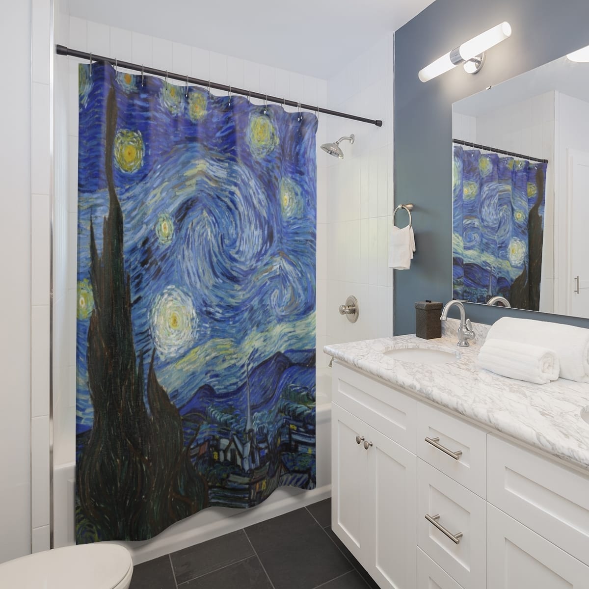 Art Shower Curtain, Artist Vincent Van Gogh, Artwork 