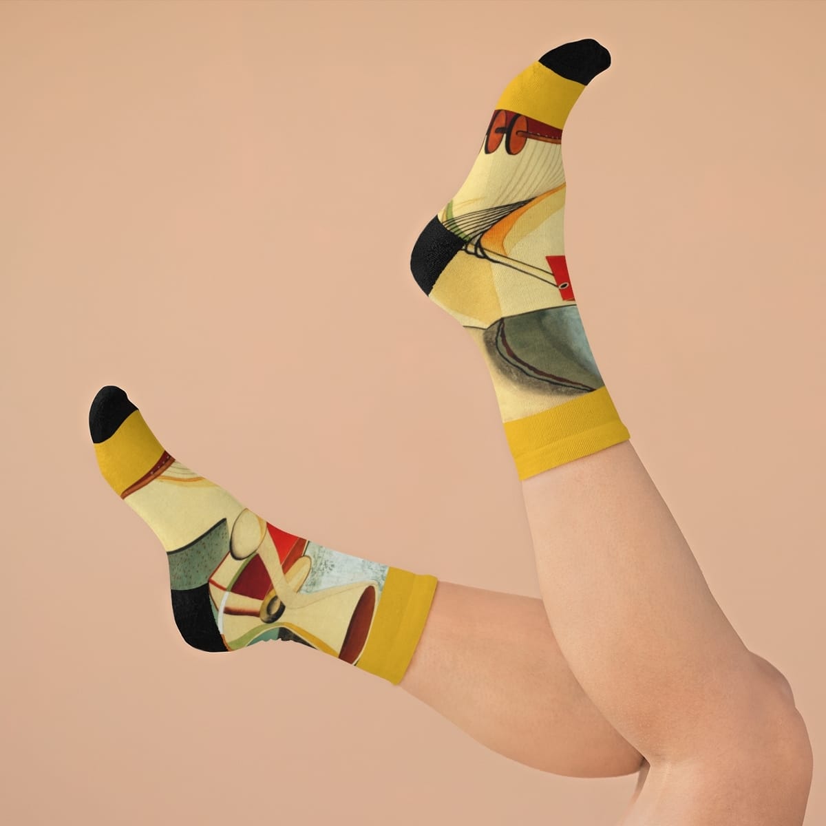 Art Socks Recycled Poly, Artist Andree Rexroth, Artwork 