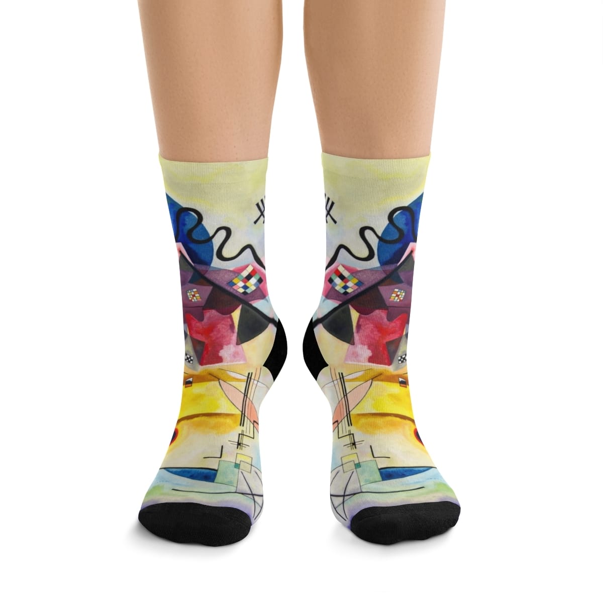 Art Socks Recycled Poly, Artist Wassily Kandinsky, Artwork 