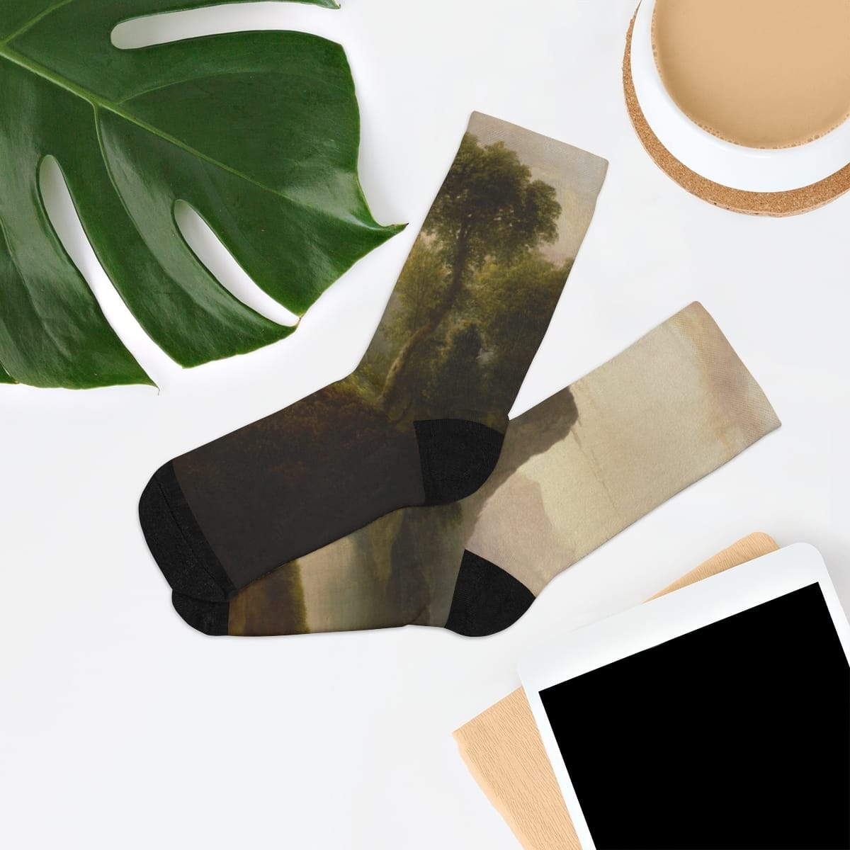 Art Socks Recycled Poly, Artist Thomas Doughty, Artwork 