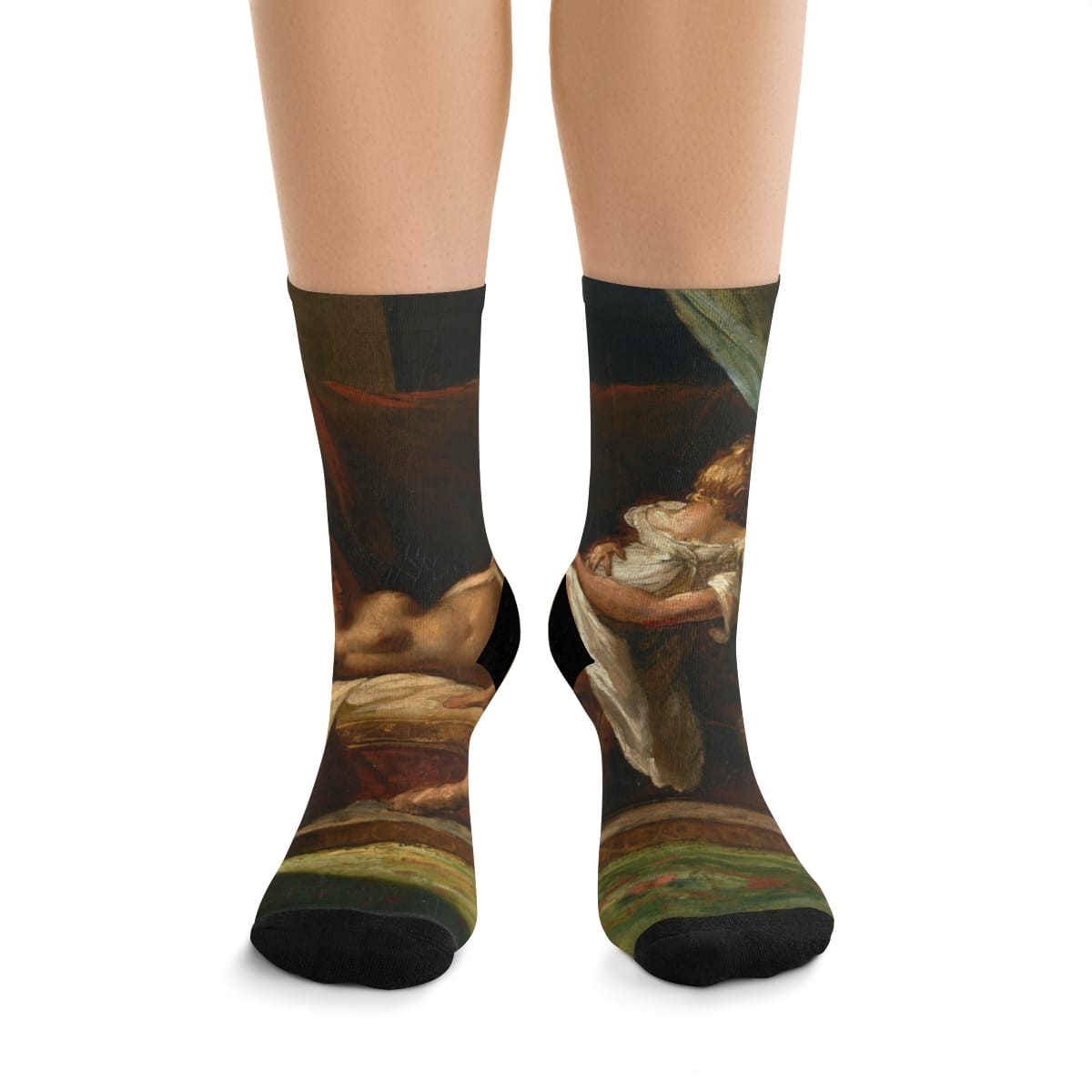 Art Socks Recycled Poly, Artist Theodore Gericault, Artwork 