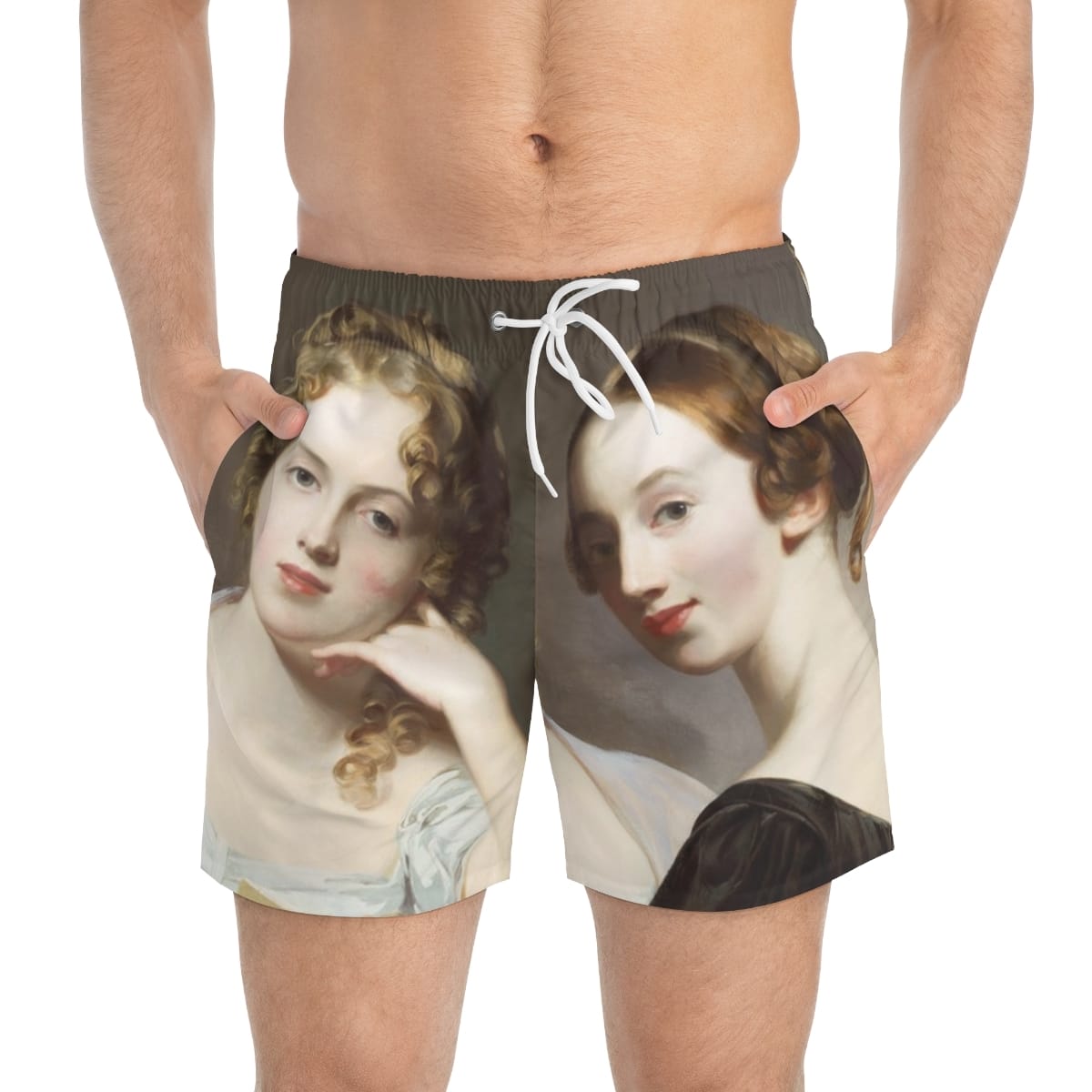 Art Swim Trunks, Artist Thomas Sully, Artwork 