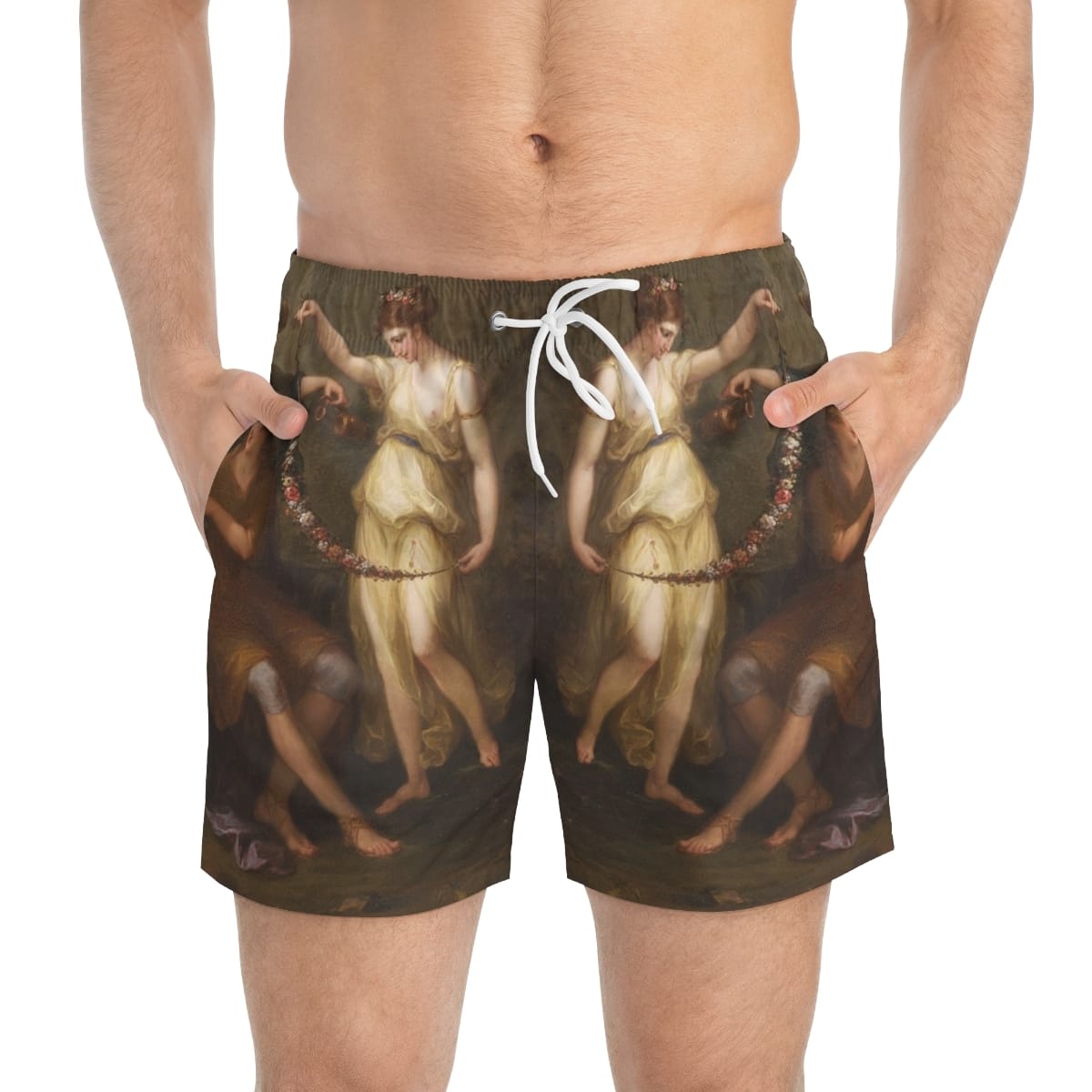 Art Swim Trunks, Artist Angelica Kauffmann, Artwork 