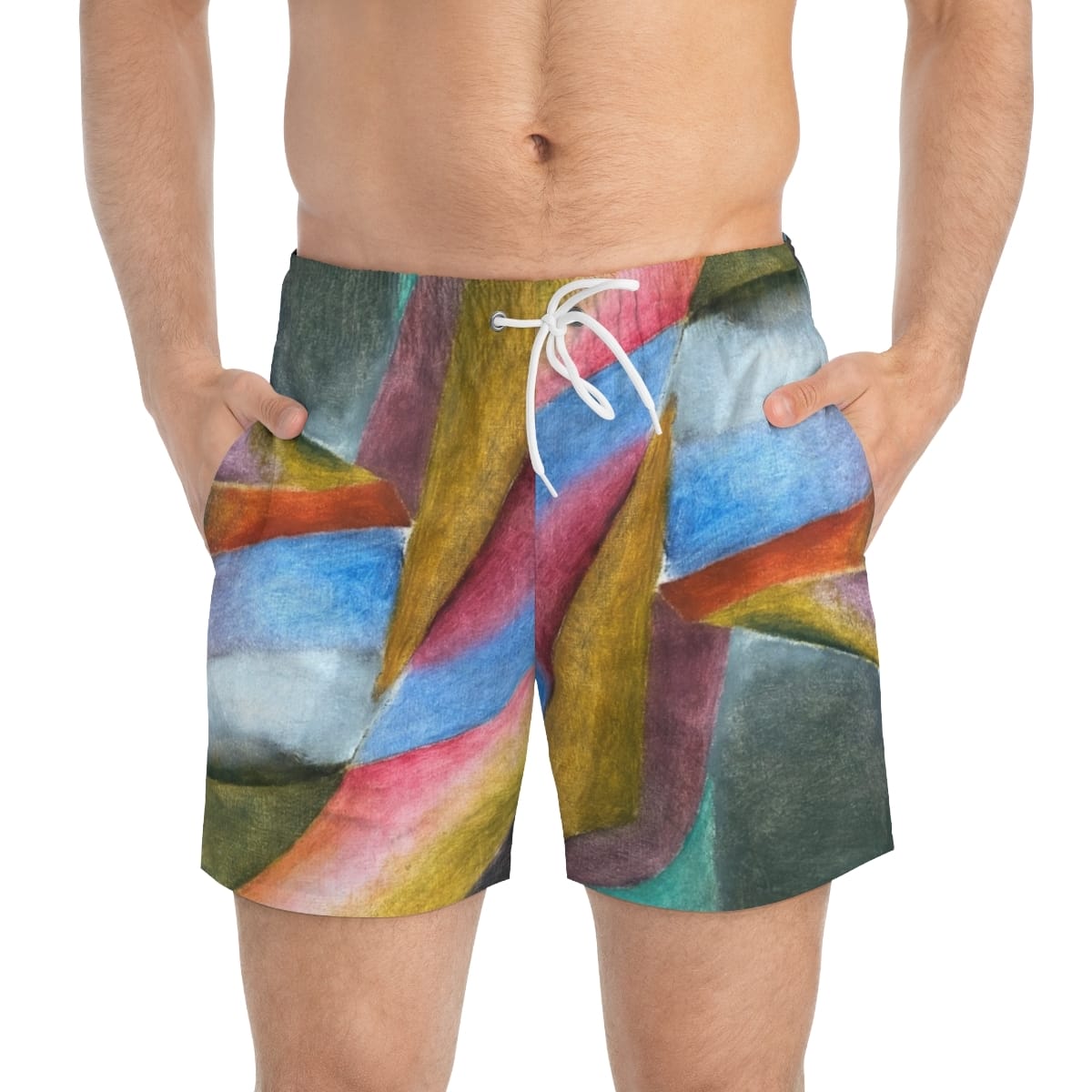 Art Swim Trunks, Artist Wladimir Burljuk, Artwork 
