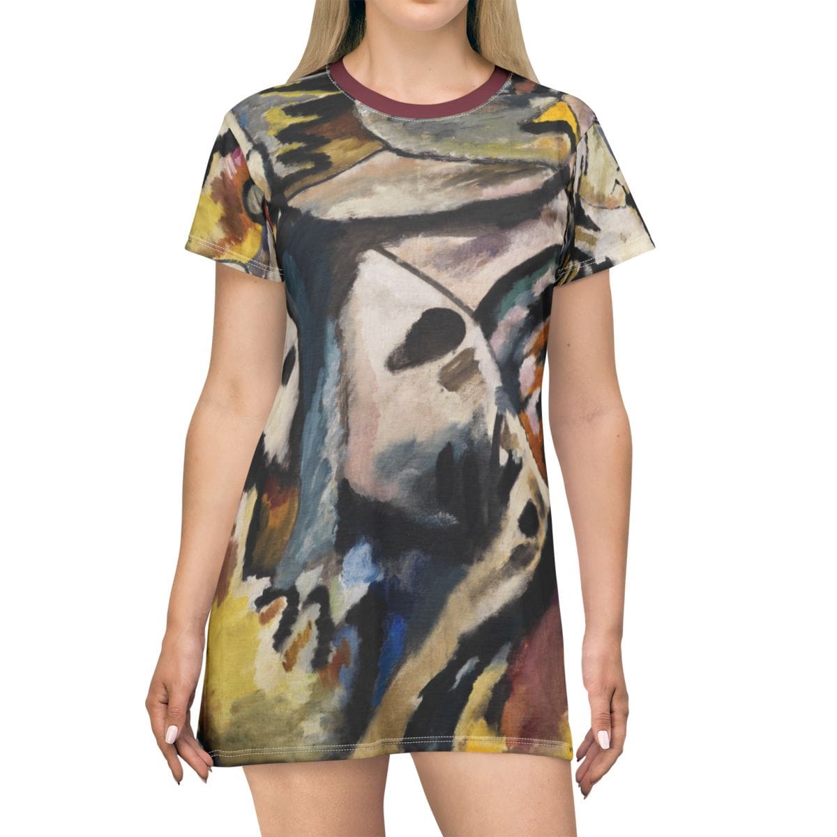 Art T Shirt Dress, Artist Wassily Kandinsky, Artwork 