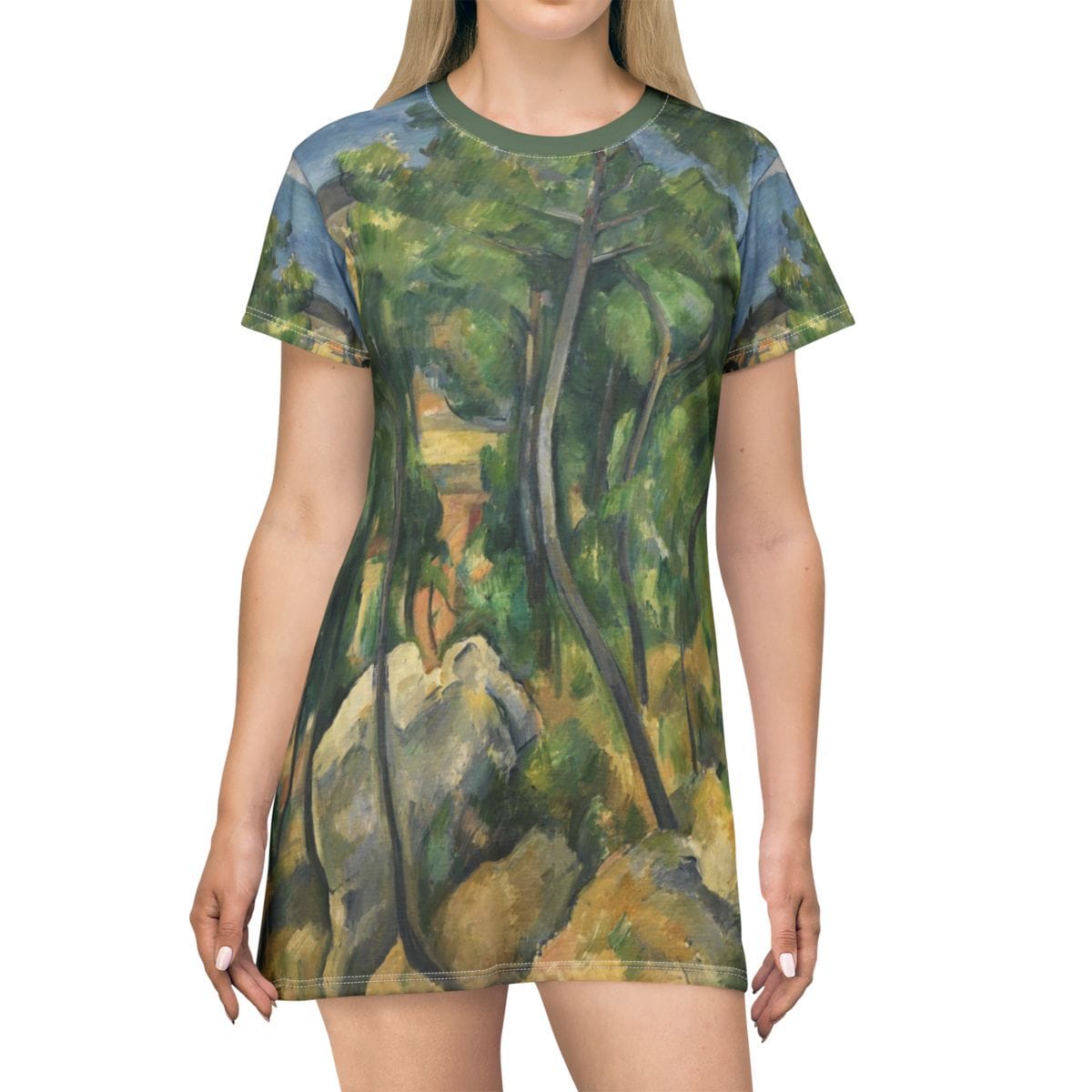 Art T Shirt Dress, Artist Paul Cezanne, Artwork 