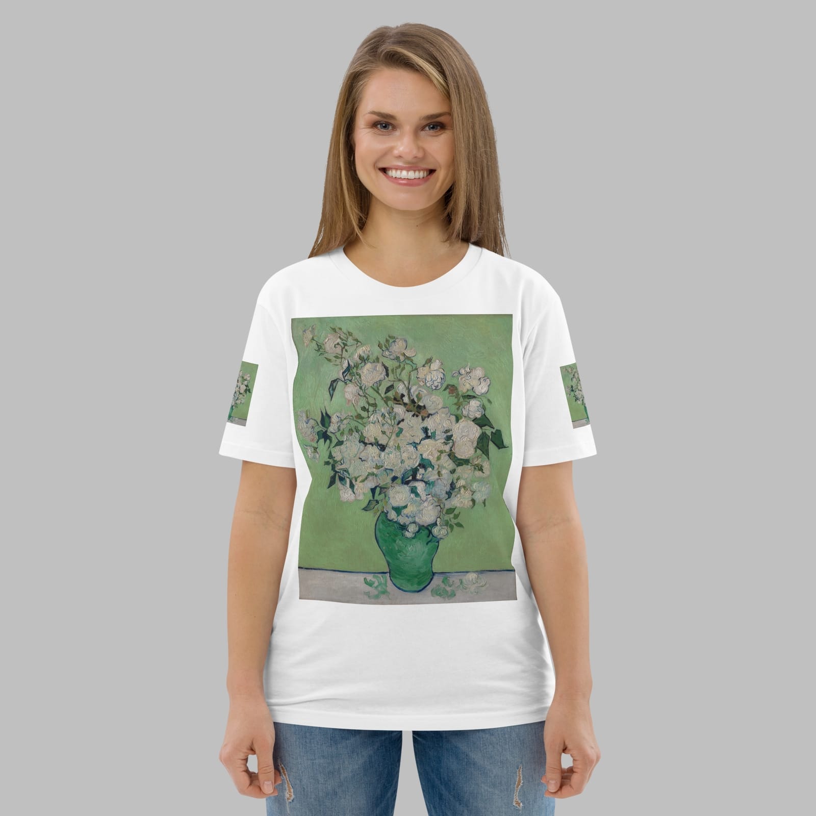 Art T Shirt Unisex Organic Cotton, Artist Vincent Van Gogh, Artwork 
