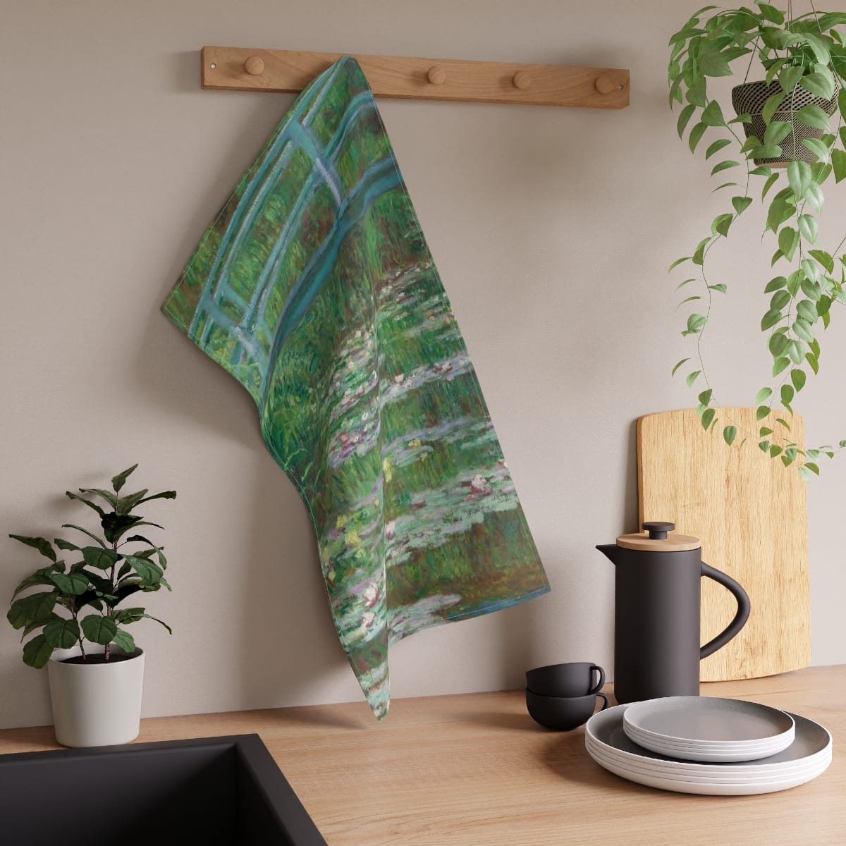 Art Tea Towels, Artist Claude Monet, Artwork 