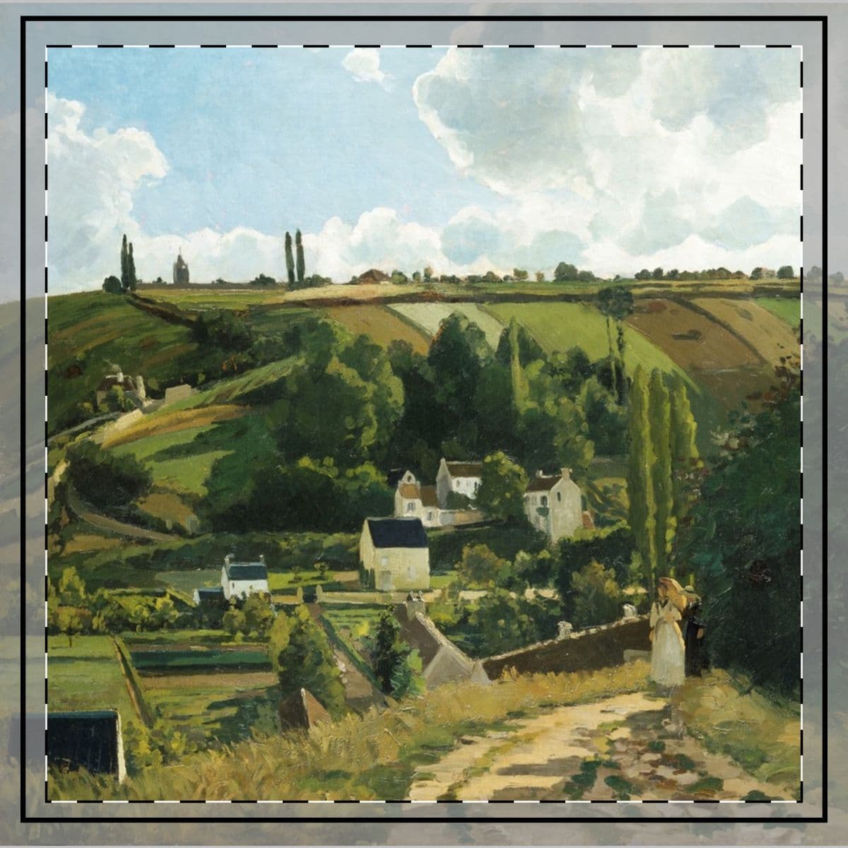 Art Throw Pillow, Artist Camille Pissarro, Artwork 