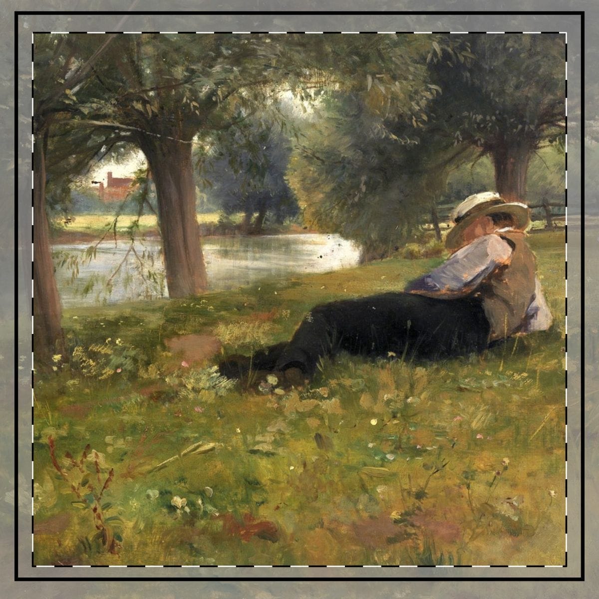 Art Throw Pillow, Artist Eliphalet Fraser Andrews, Artwork 