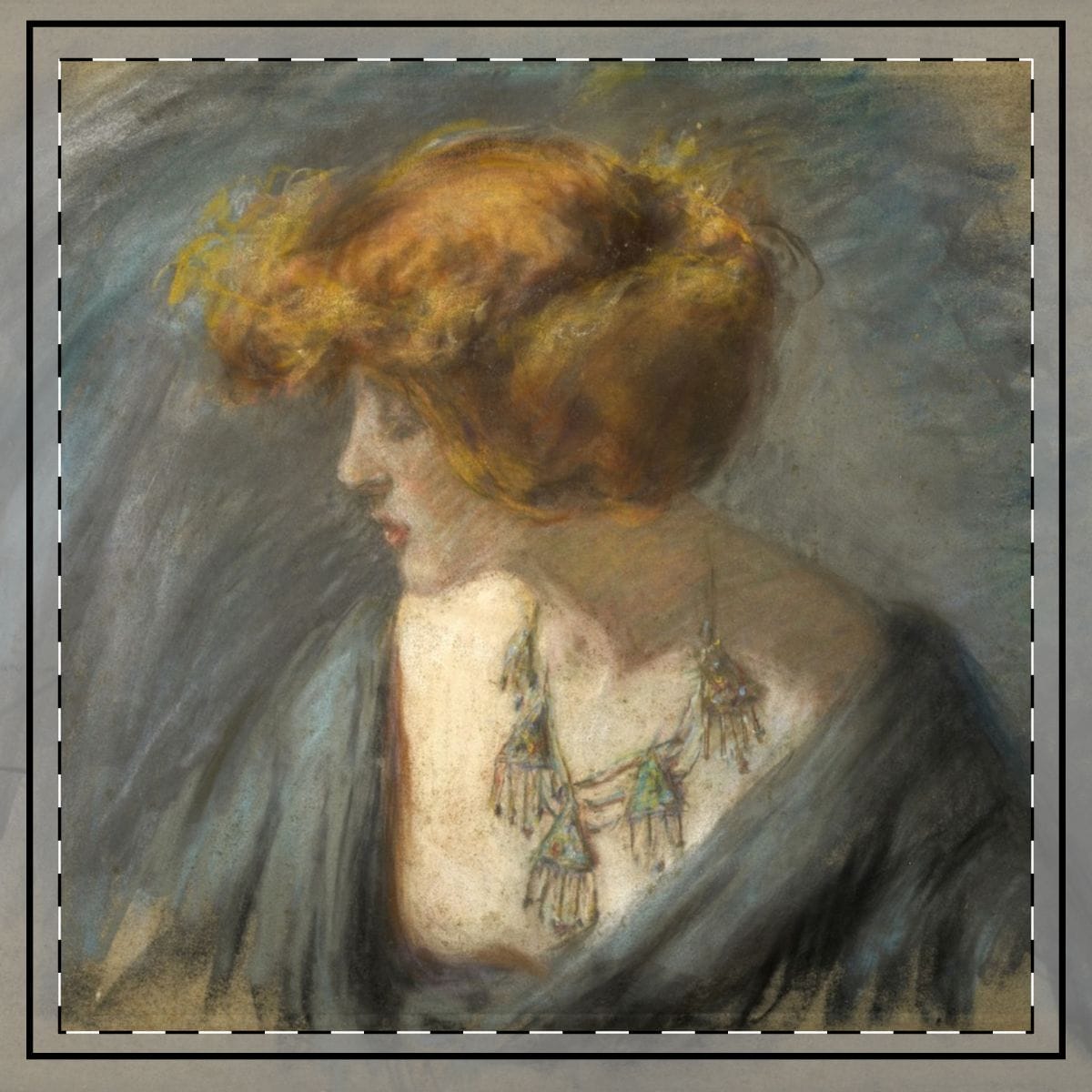 Art Throw Pillow, Artist Alice Pike Barney, Artwork 