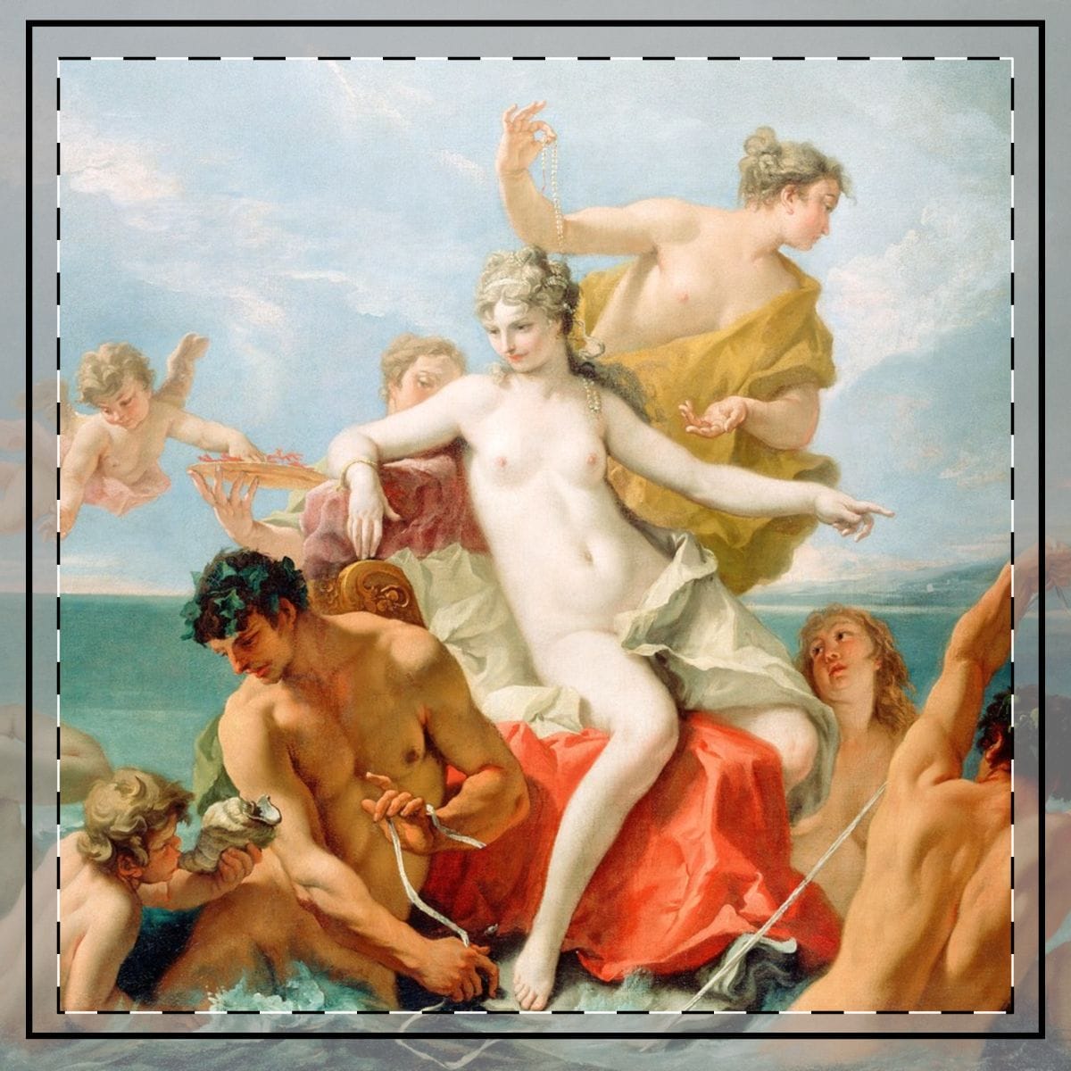 Art Throw Pillow, Artist Sebastiano Ricci, Artwork 