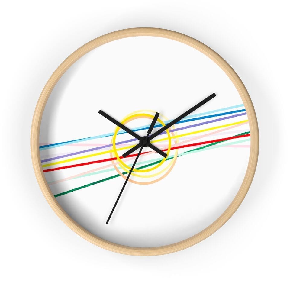 Art Wall Clock, Artist Alexis, Artwork 