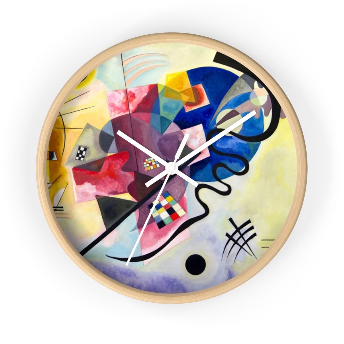 Art Wall Clock, Artist Wassily Kandinsky, Artwork 