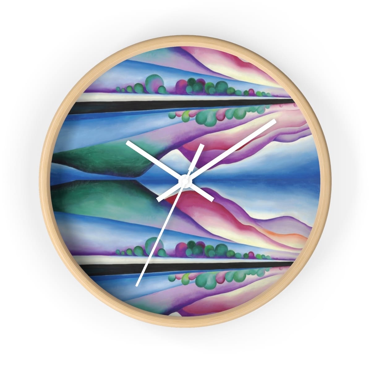 Art Wall Clock, Artist Georgia Okeeffe, Artwork 