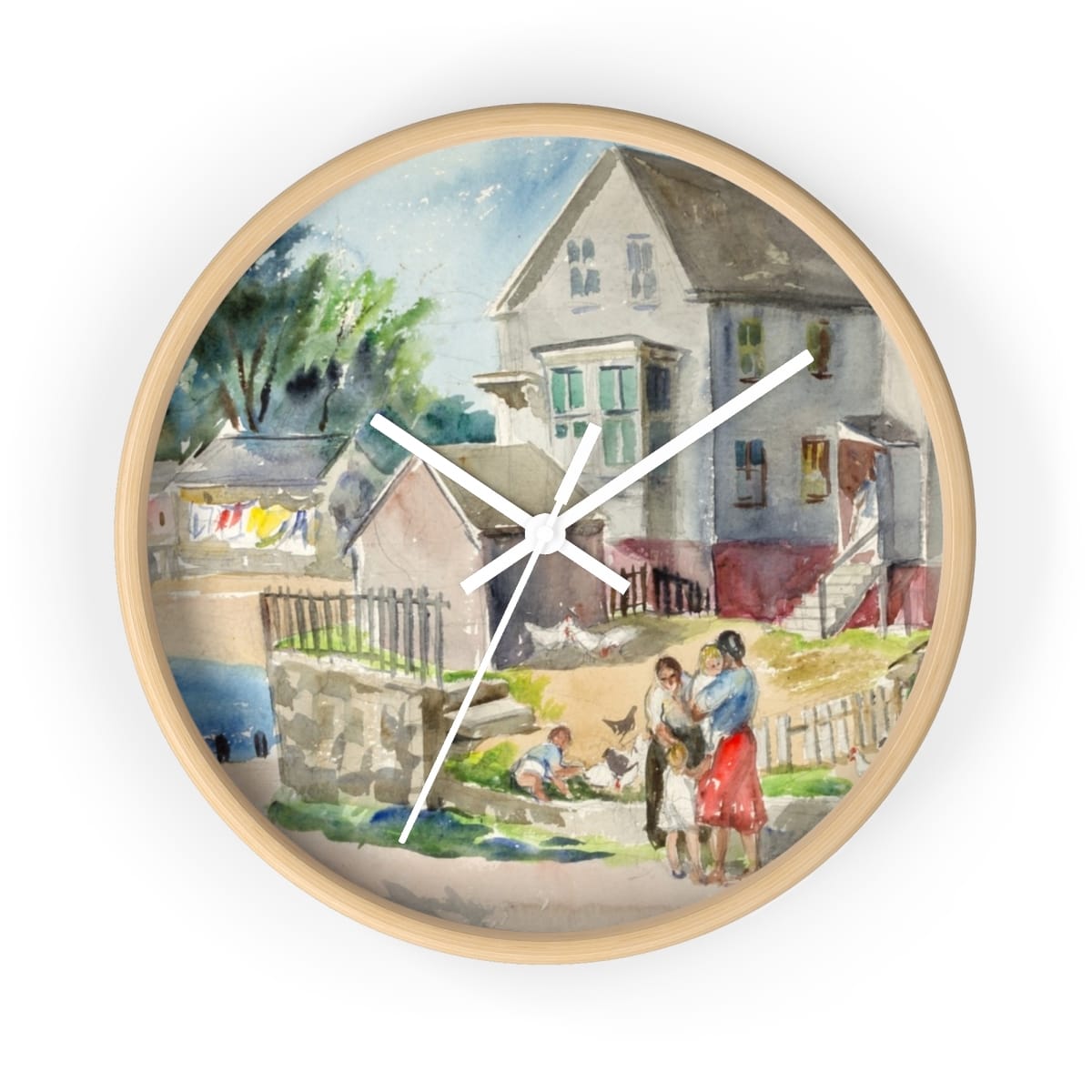 Art Wall Clock, Artist Ann Brockman, Artwork 