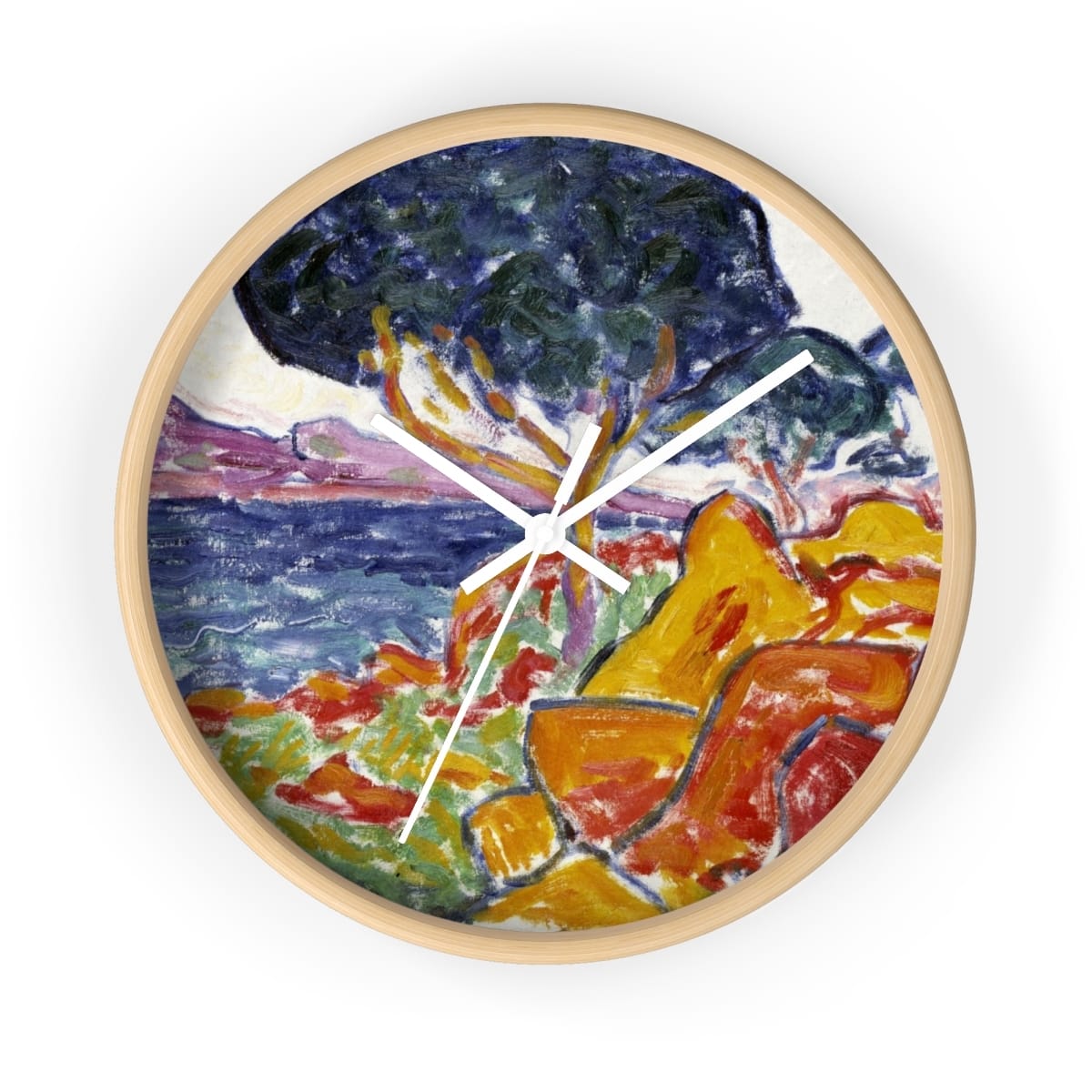 Art Wall Clock, Artist Carl Newman, Artwork 