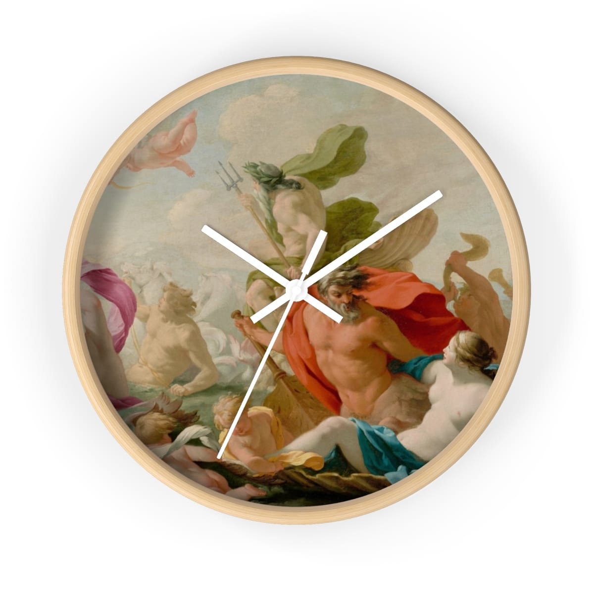 Art Wall Clock, Artist Eustache Le Sueur, Artwork 