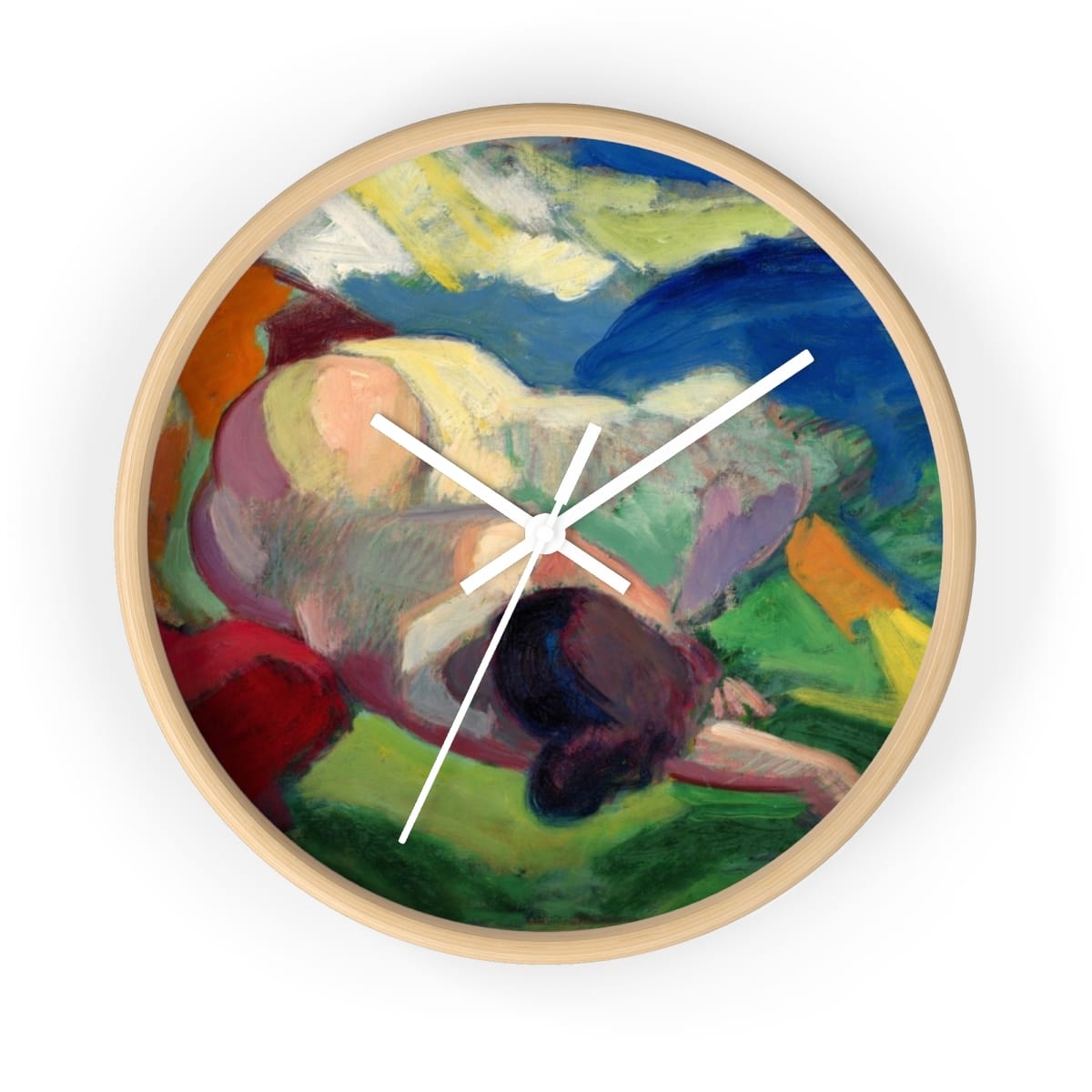 Art Wall Clock, Artist Carl Newman, Artwork 
