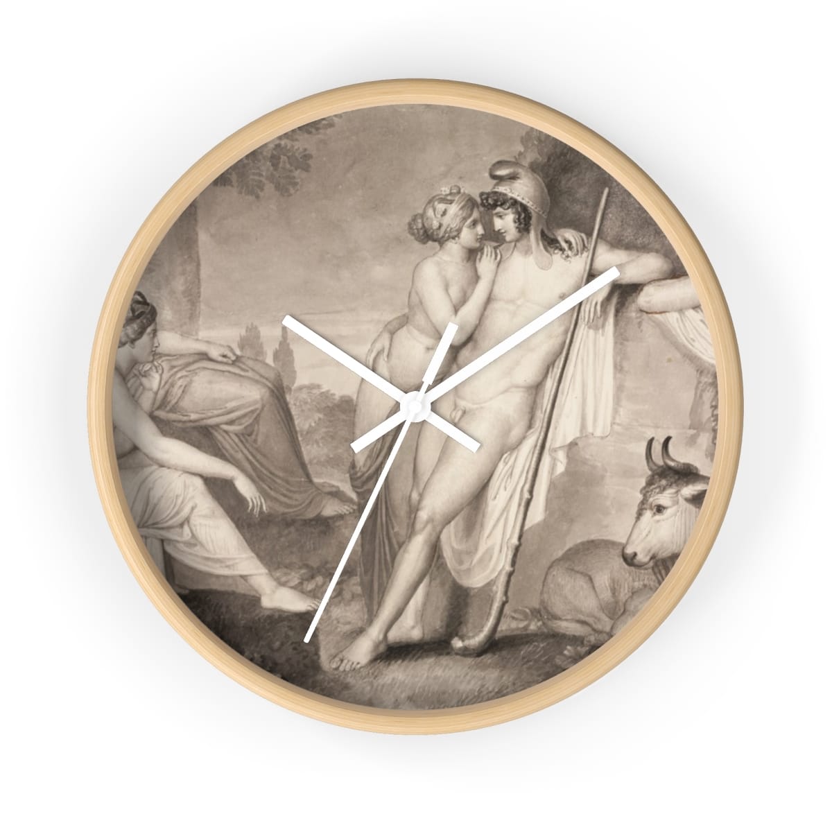 Art Wall Clock, Artist John Flaxman, Artwork 