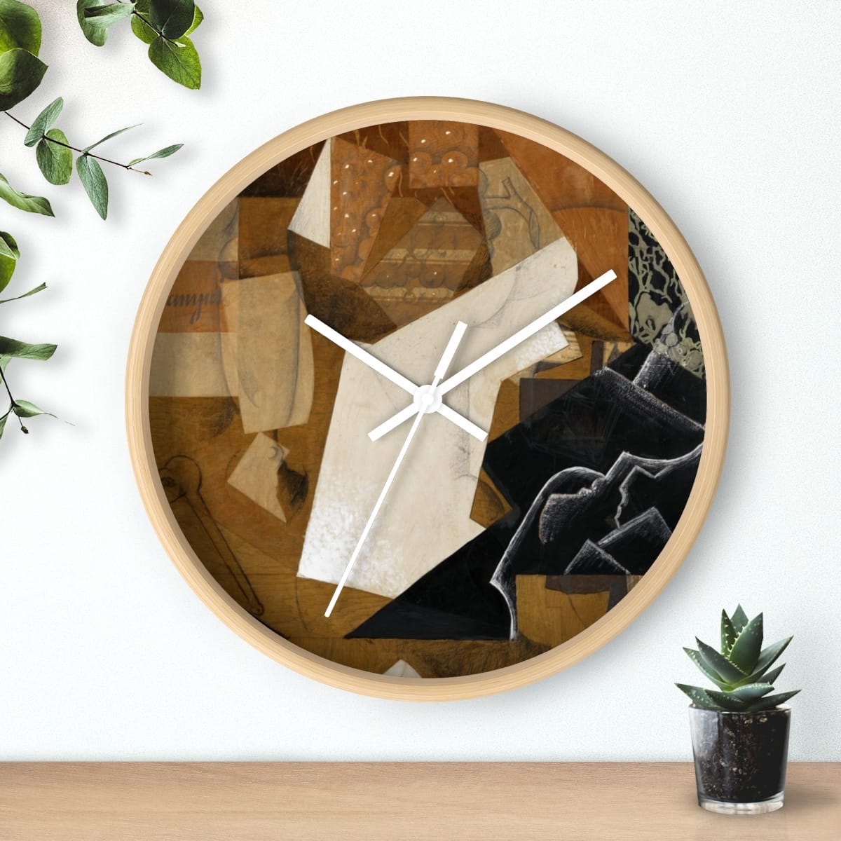Art Wall Clock, Artist Juan Gris, Artwork 