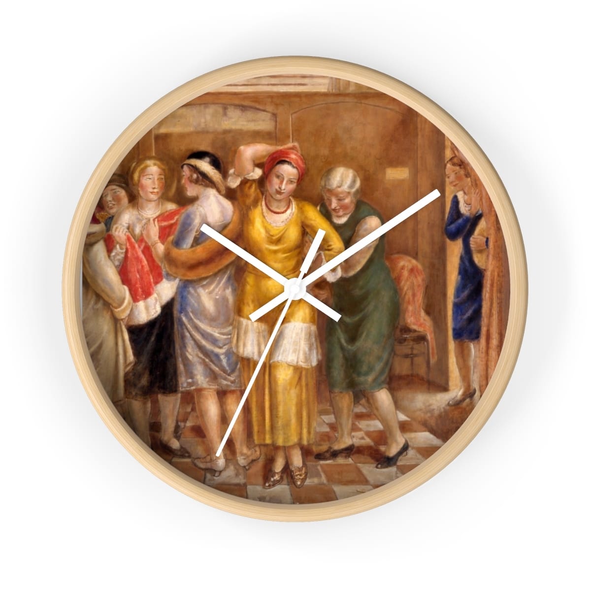 Art Wall Clock, Artist Kenneth Hayes Miller, Artwork 