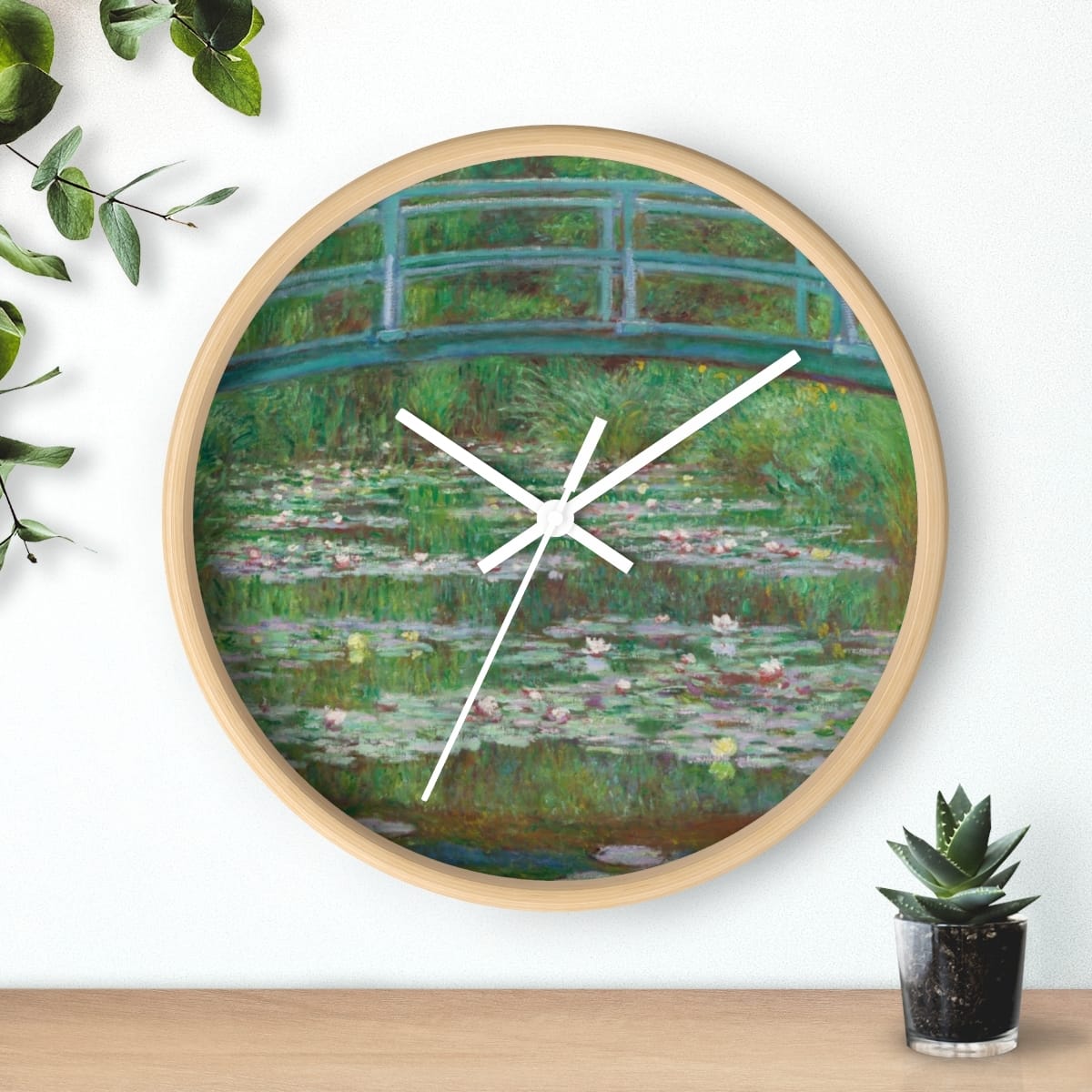 Art Wall Clock, Artist Claude Monet, Artwork 
