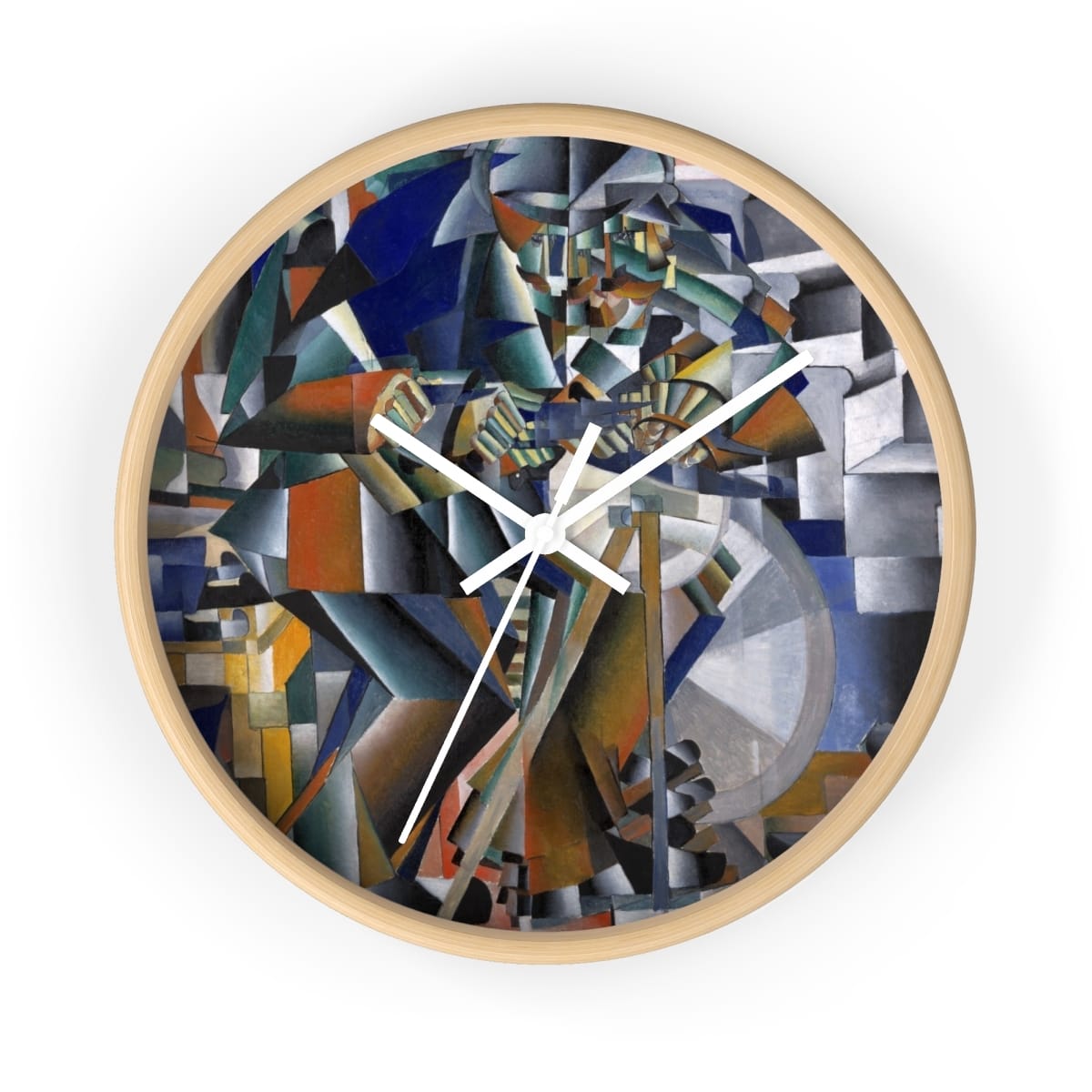 Art Wall Clock, Artist Kazimir Malevich, Artwork 
