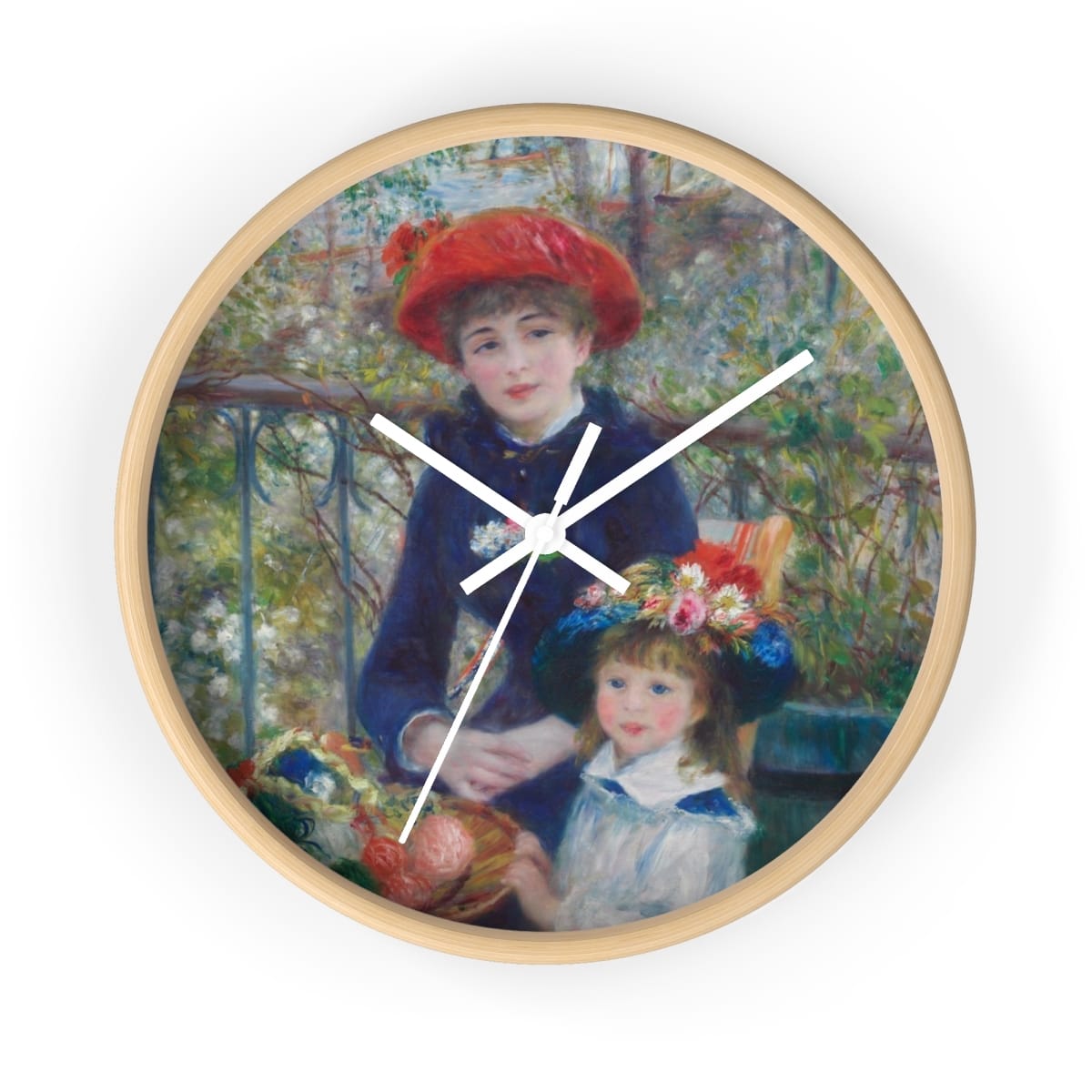 Art Wall Clock, Artist Pierre Auguste Renoir, Artwork 
