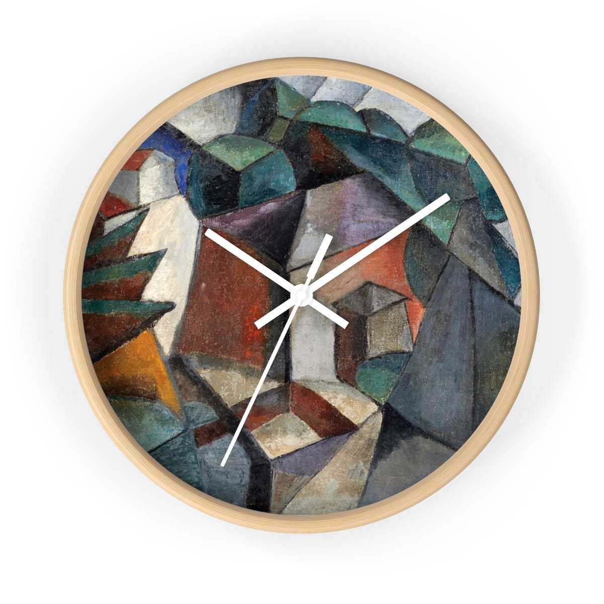 Art Wall Clock, Artist Ljubov Popova, Artwork 