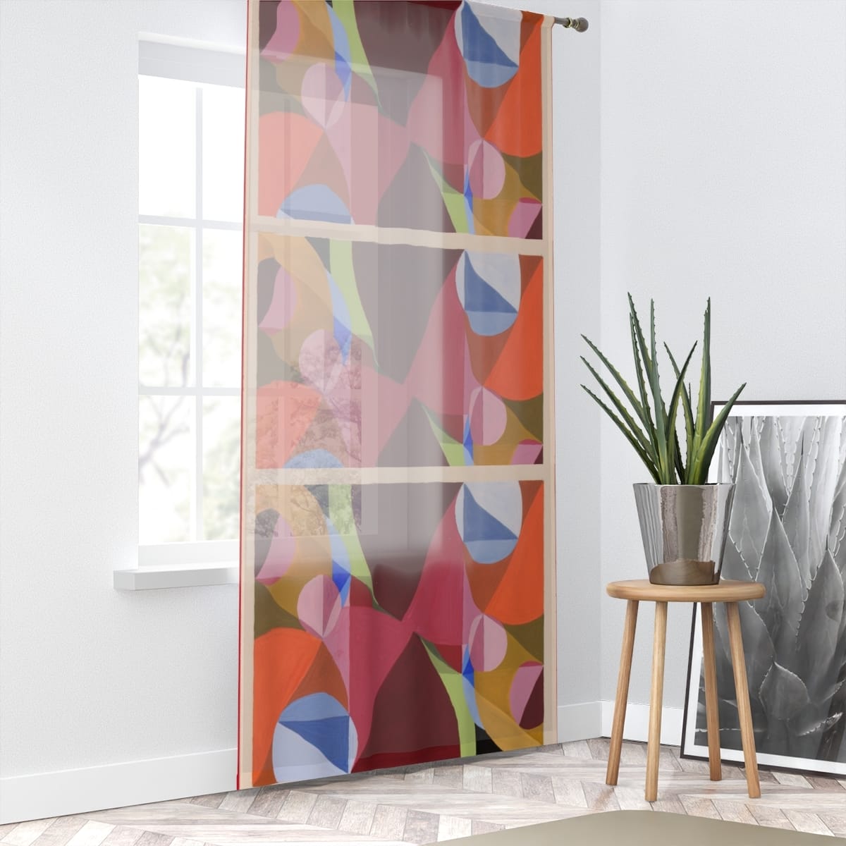 Art Window Curtain, Artist Joseph Schillinger, Artwork 